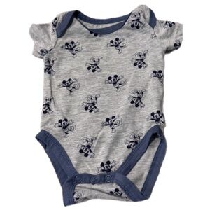 4/$20 Disney Baby Gray and Blue Onesie